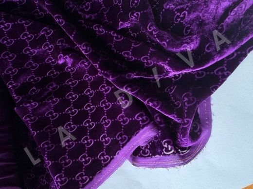 Панбархат Gucci в фиолетовом цвете рис-2