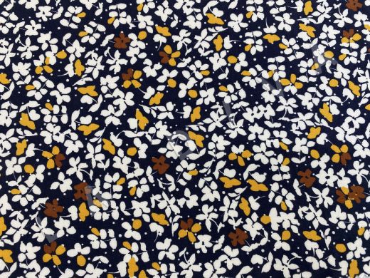 Вискоза плательно-блузочная в мелкий цветочек рис-2