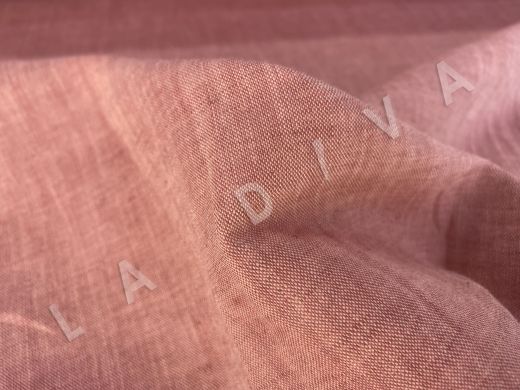 Плательно-костюмный лен серовато-розового цвета рис-3