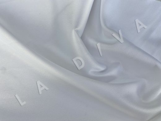 Плательная ткань с эластаном белого цвета рис-2