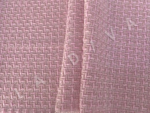 Твид в стиле CHANEL розового цвета рис-2
