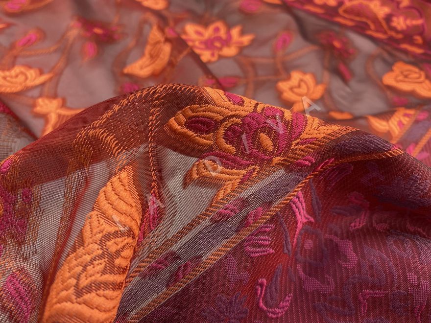 Шелковый жаккард ETRO с абстрактным принтом рис-6