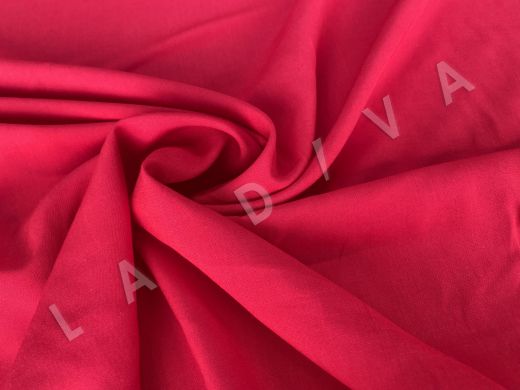 Плательно-блузочный лен с добавлением шелка красного цвета 2103202652287