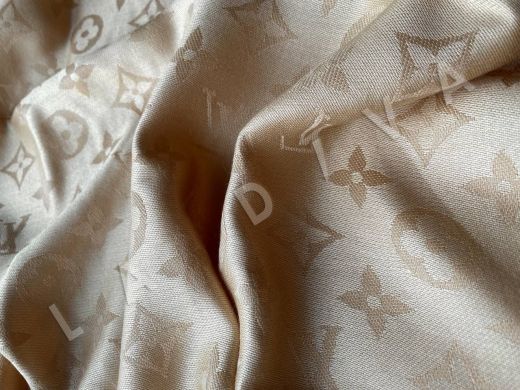 Шаль Louis Vuitton в песочном цвете рис-4