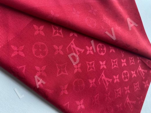 Шаль Louis Vuitton в красном цвете рис-5