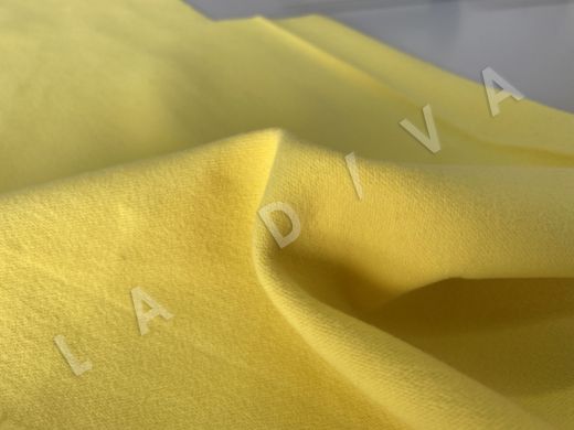 Хлопок с бархатистой поверхностью в желтом цвете рис-3