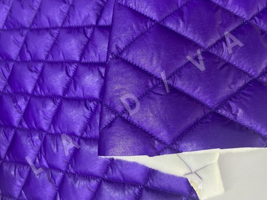 Курточная односторонняя стежка в фиолетовом цвете, облегченная рис-3
