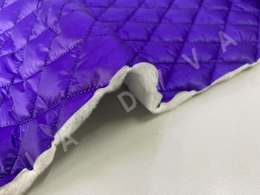 Курточная односторонняя стежка в фиолетовом цвете, облегченная рис-4