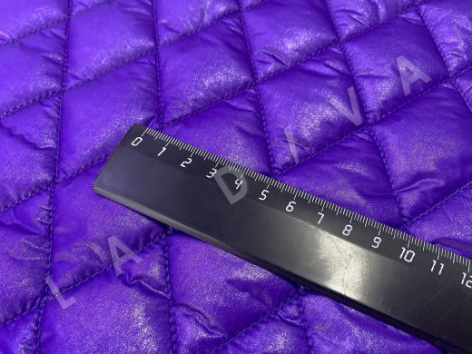 Курточная односторонняя стежка в фиолетовом цвете, облегченная рис-5