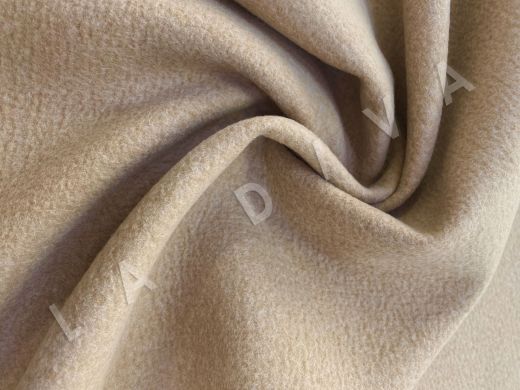 Костюмно-пальтовая шерсть в бежевом цвете рис-6
