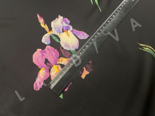 Шелковый шифон ETRO с цветочным рисунком рис-6
