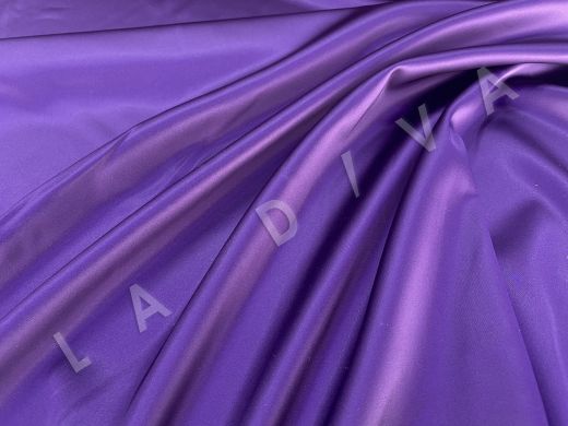 Атлас Армани однотонный фиолетового цвета 2109800008082