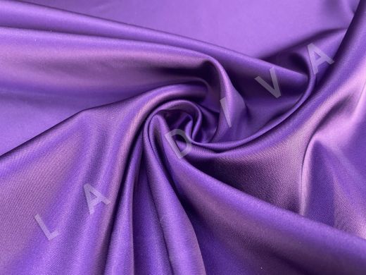 Атлас Армани однотонный фиолетового цвета рис-2