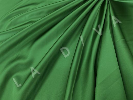 Атлас Армани однотонный зеленого цвета 2109800008044