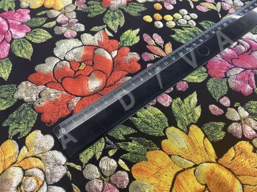 Шелк Etro с цветочным рисунком рис-4