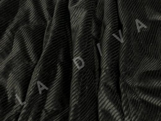 Курточная стеганный вельвет DG черного цвета D-140