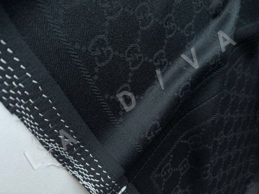 Gucci оригинальный шарф в черном цвете рис-4