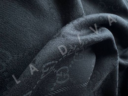Gucci оригинальный шарф в черном цвете рис-7