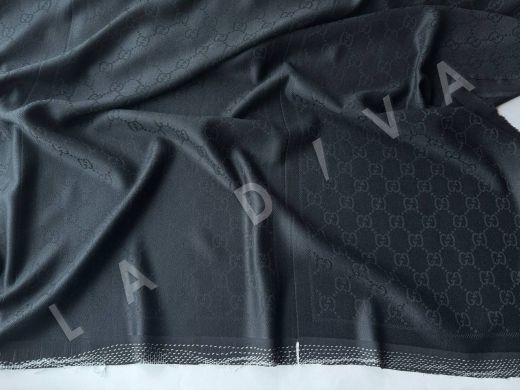 Gucci оригинальный шарф в черном цвете рис-9