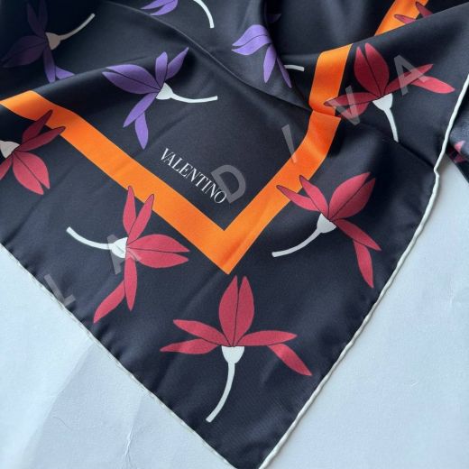 Шёлковый платок Valentino, твиловое плетение рис-5