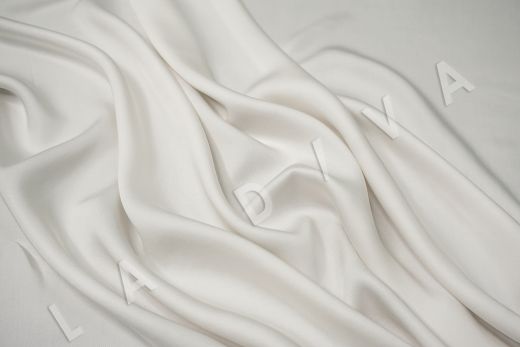 Вискоза плательно-костюмная молочного цвета рис-2