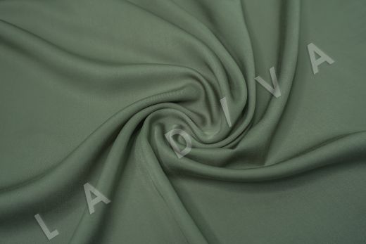 Вискоза плательно-костюмная зеленого цвета
