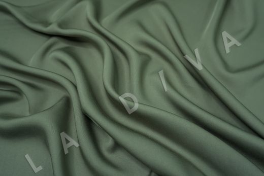 Вискоза плательно-костюмная зеленого цвета рис-2