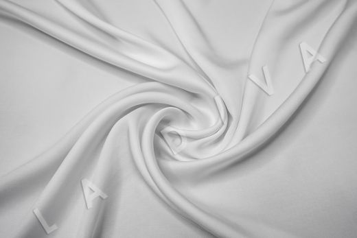 Вискоза плательно-костюмная белого цвета рис-2
