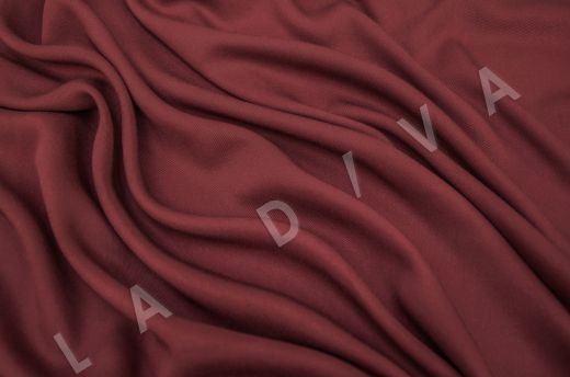 костюмная вискоза твилового плетения бордового цвета рис-2