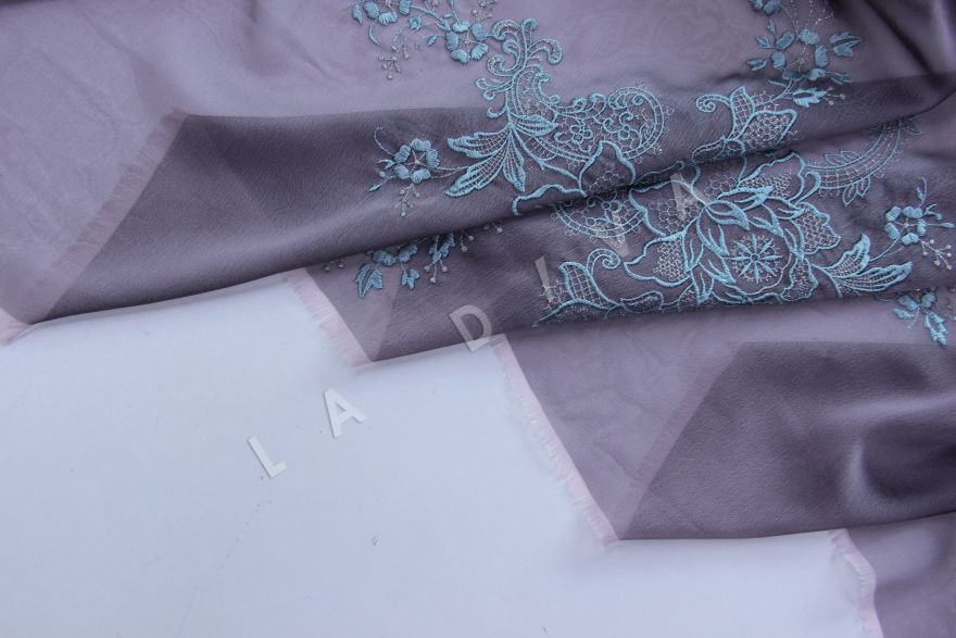 Шелк с вышивкой ELIE SAAB рис-4