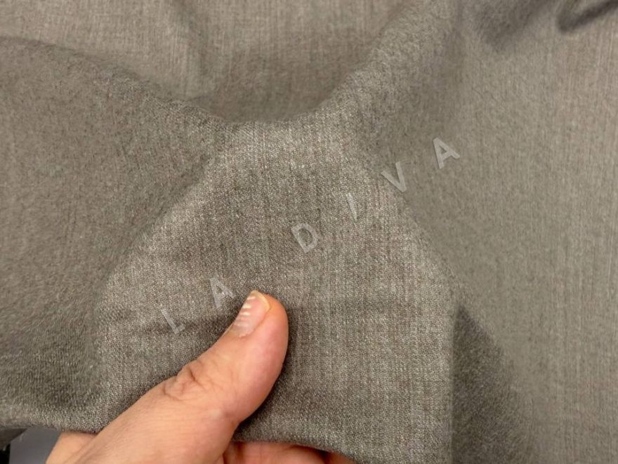 Loro Piana фланель в сером оттенке с бежевым подтоном рис-3 Loro Piana фланель в сером оттенке с бежевым подтоном рис-3
