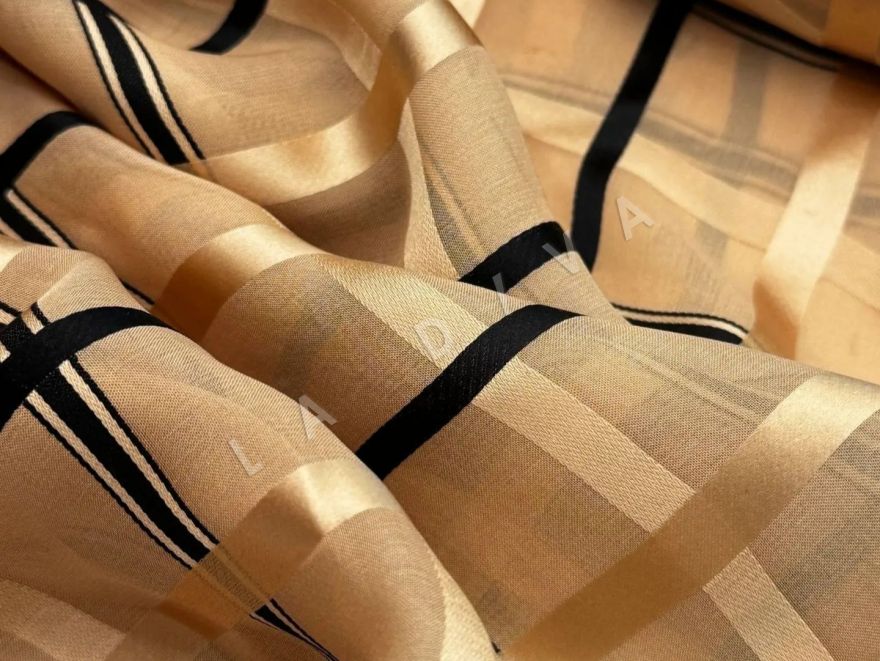 Шелк деворе от Burberry с принтом рис-2 Шелк деворе от Burberry с принтом рис-2