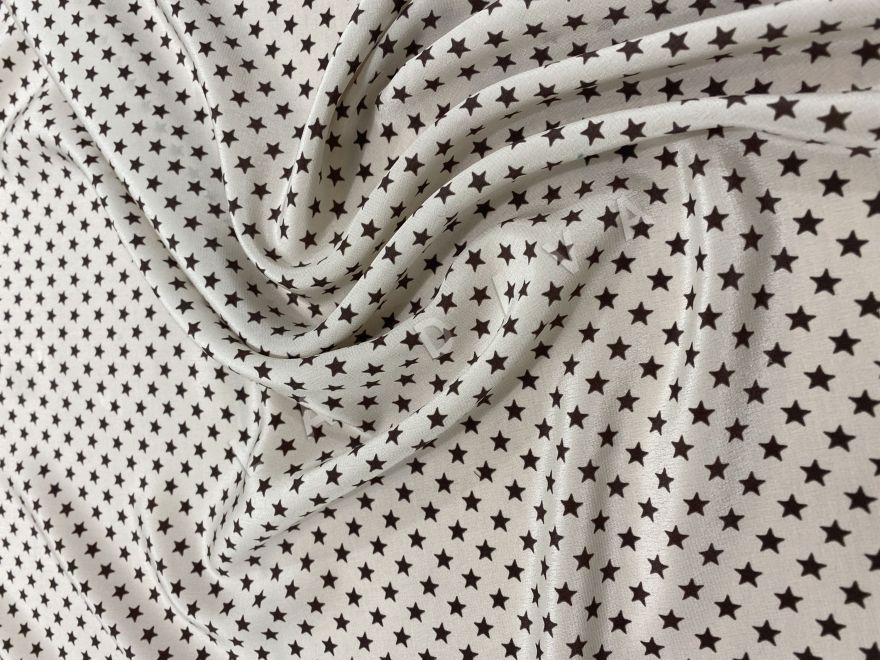 Крепдешин Max Mara со звездочками рис-5