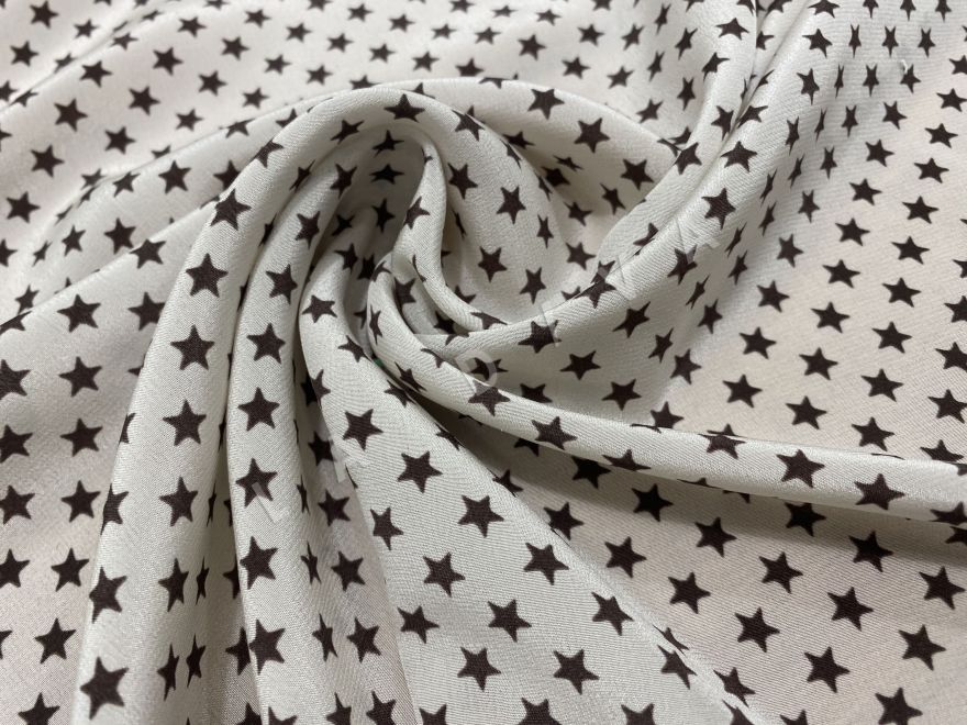 Крепдешин Max Mara со звездочками 2000000155708