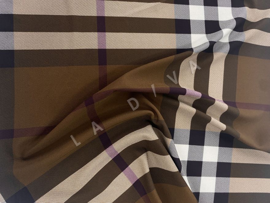 Трикотаж Burberry с эластаном в клетку рис-3