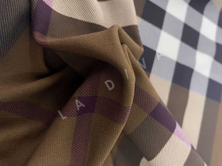 Трикотаж Burberry с эластаном в клетку рис-4