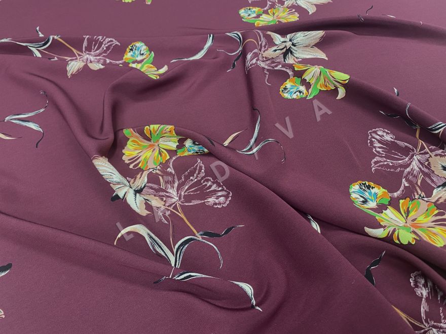 Шелк Etro с цветочным рисунком рис-3
