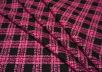 костюмная шерсть в клетку на розовом фоне рис-4