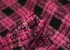 костюмная шерсть в клетку на розовом фоне рис-6