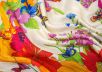 платок с цветочным принтом на молочном фоне рис-2