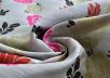 Жаккард Etro шерсть с шелком на светло-сером фоне с цветочным принтом рис-3