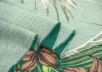 шелковый батист с попугаем по мотивам DG на зеленом фоне рис-6