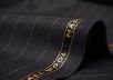 костюмная шерсть Zegna в полоску черного цвета рис-3
