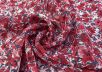 Вискоза плательно-блузочная с цветочным принтом в розово-красной гамме 2103203793248