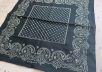 Хлопковый платок Givenchy, фон в цвете морской волны, подписной D-580