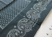 Хлопковый платок Givenchy, фон в цвете морской волны, подписной рис-2
