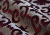 Жаккард Gucci home с бархатными лого цвета "ягодный сорбет"  рис-2