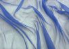 Шелковый креш-шифон синего цвета рис-2