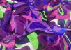 Шелк атласный  Emilio Pucci с крупным цветочным принтом  рис-4