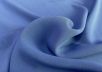 Однотонный креповый шелк синего цвета  рис-3